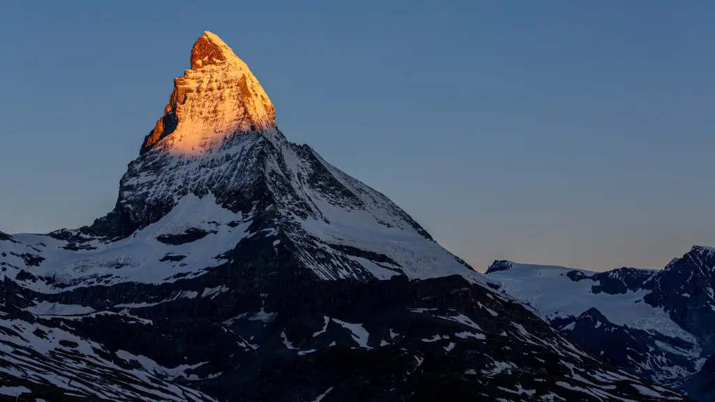 How wide is the top of the matterhorn?